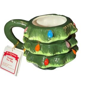 Mr. Christmas Nostalgic Tree Mug‎ 16oz Christmas Lights Ceramic New